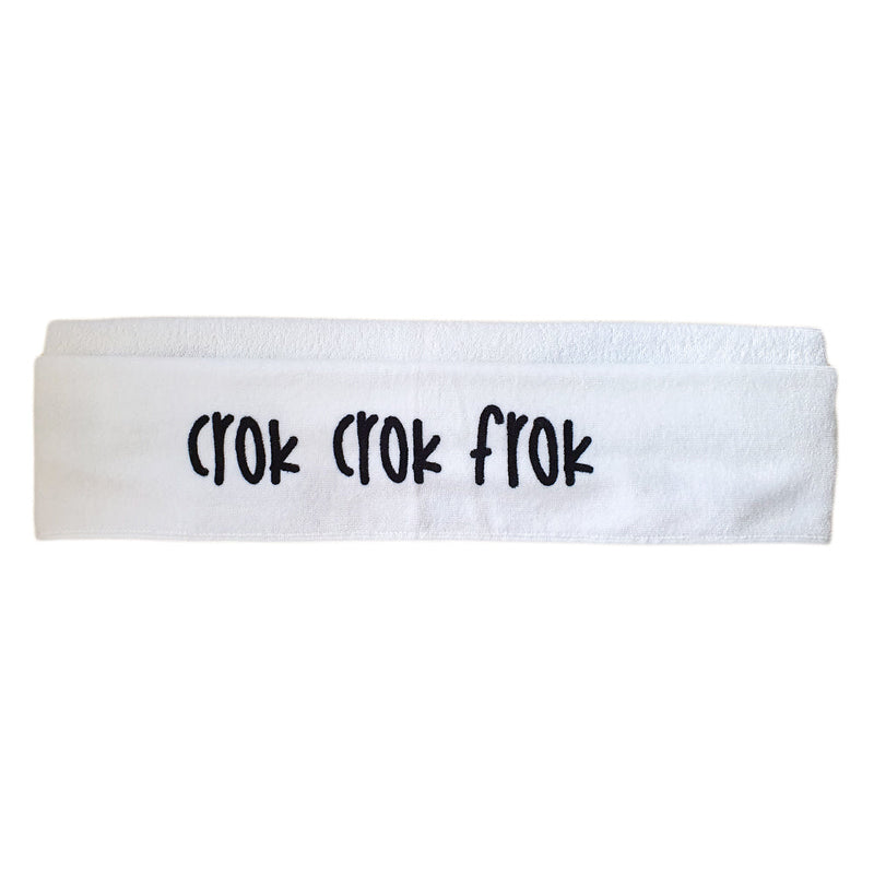 CrokCrokFrok Bath Towel Crok Family - White - Small