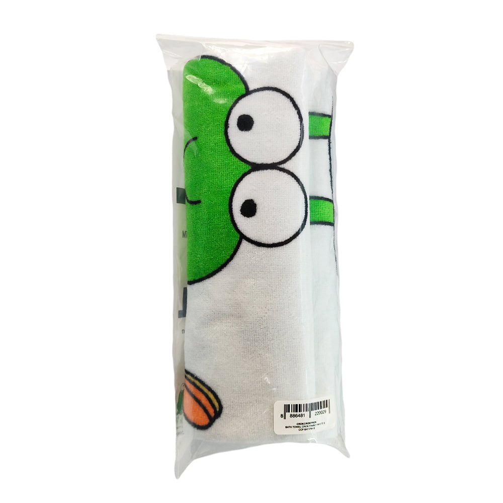 CrokCrokFrok Bath Towel Crok Family - White - Small