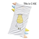 Bed-Time Buddy™ Case Front & Back Sheepz White with Stripe tag - Medium