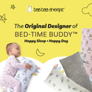 Bed-Time Buddy™ Big Sheepz Grey with Stripe, Polka Dot & Checkers tag Grey - Medium (size 18x38cm)