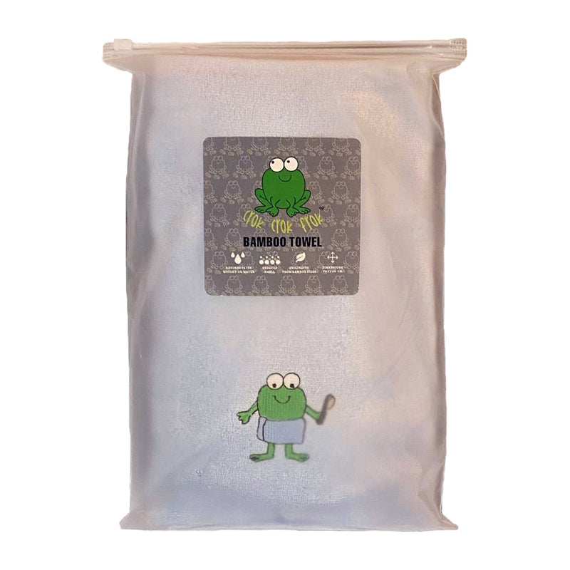 CrokCrokFrok Bamboo Towel for Kids & Adult - Blue - Large
