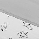 Double Layer Blanket Cute Big Star & Sheepz White Kids