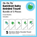 CrokCrokFrok Bamboo Hooded Towel White Bundle