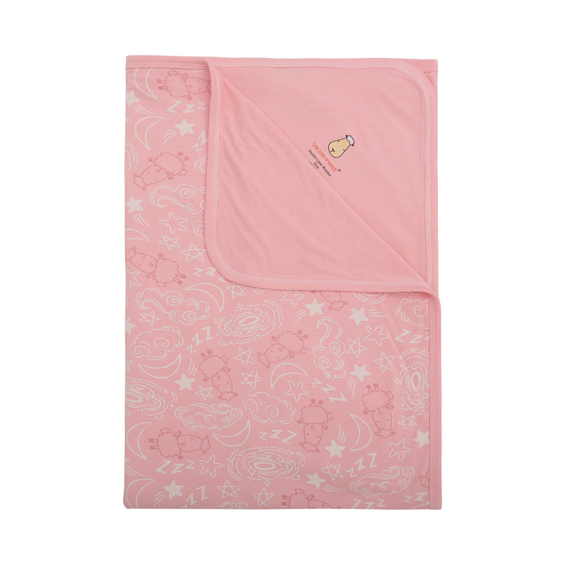 Double Layer Blanket Baa Baa in the Universe Pink Adult