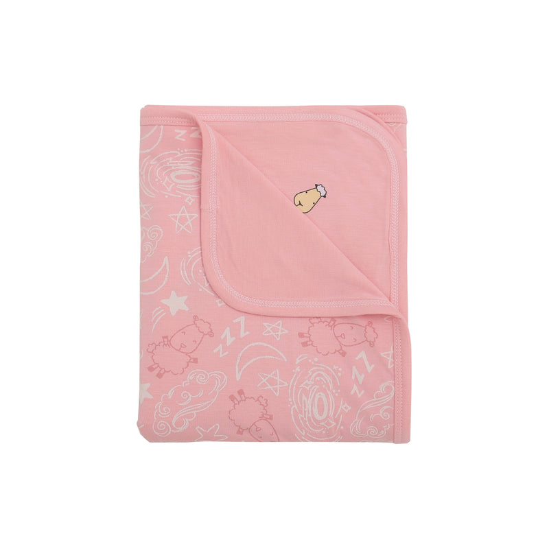 Double Layer Blanket Baa Baa in the Universe Pink -36M