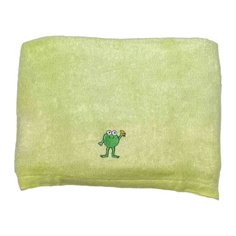 CrokCrokFrok Bamboo Towel for Kids & Adult - Apple Green - Large