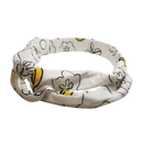 DooDooMooky - Hair Band - Mooky Flower White with Banana Yellow - Narrow
