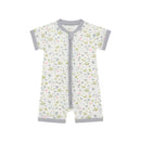 Romper Short Sleeve Zip Dream Garden A Cream