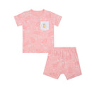Short Sleeve Shirt Baa Baa in the Universe Pink + Shorts Baa Baa in the Universe Pink