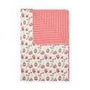 Double Layer Blanket Christmas 3 White + Checkers Red Adult