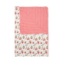 Double Layer Blanket Christmas 3 White + Checkers Red Adult