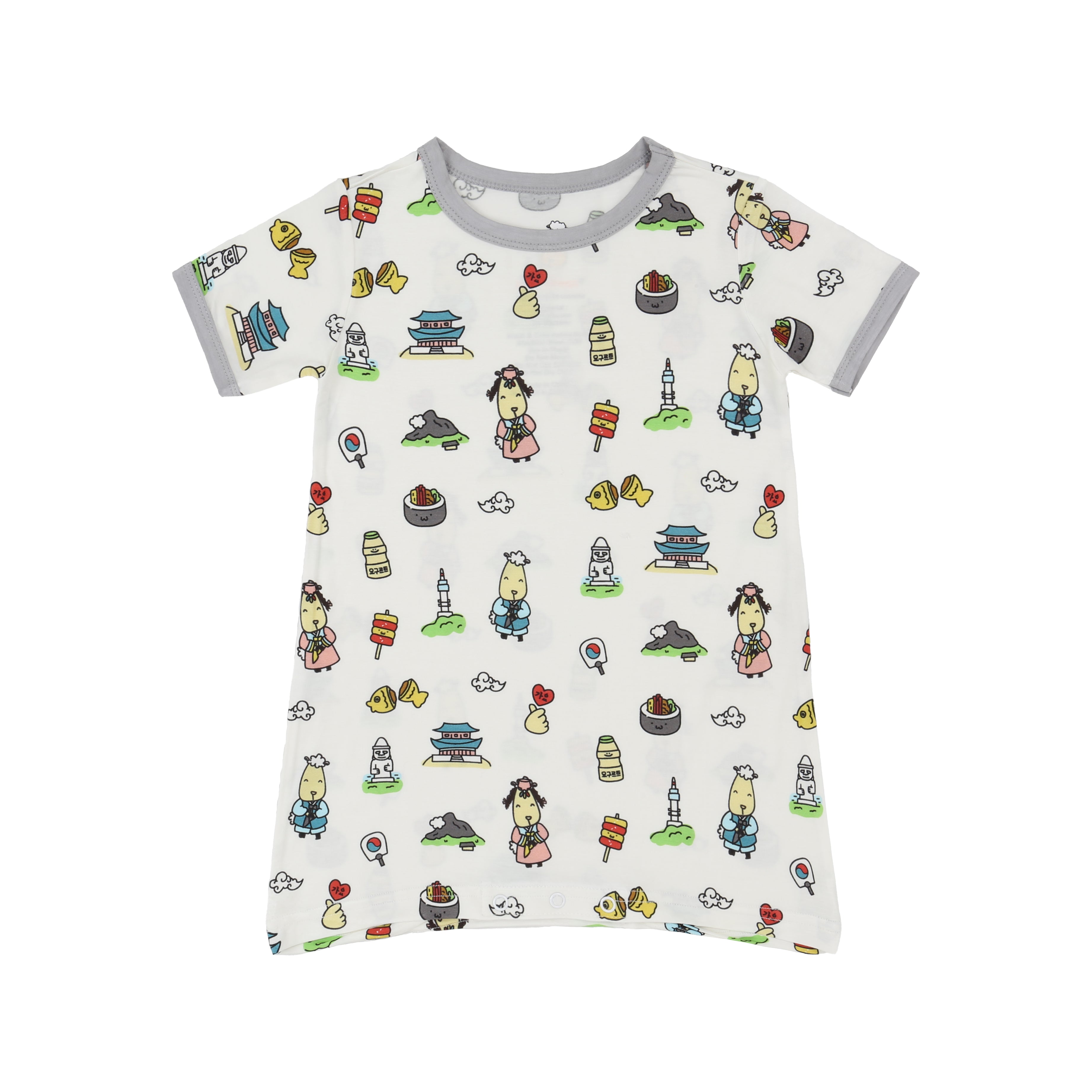 Unisex Snap-On Tee K05 White