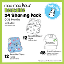 Sharing Package - 24 Moo Moo Kow® Diapers