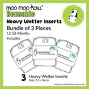One Size Microfibre Insert - 3 Pack Deal