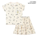 Short Sleeve Shirt Sweet Dreams Baa Baa Yellow + Skirt Sweet Dreams Baa Baa Yellow