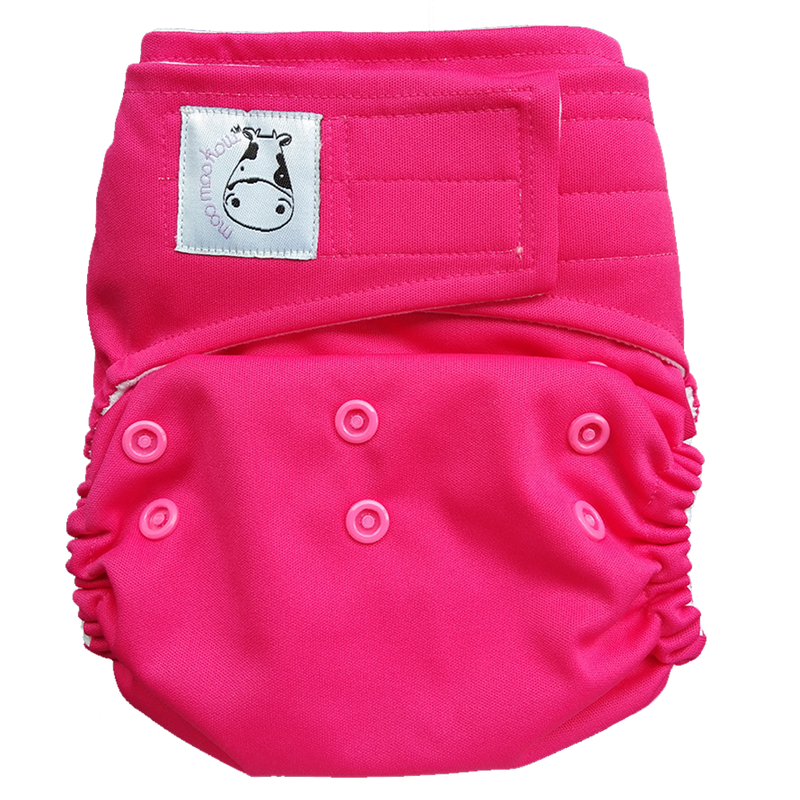 Cloth Diaper One Size Aplix - Candy Pink