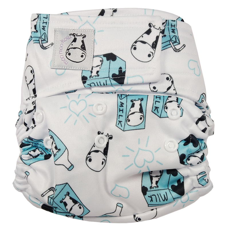 Cloth Diaper One Size Aplix - Milk Milk