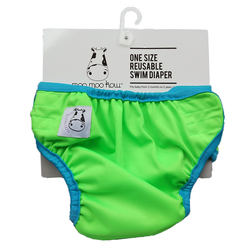 One Size Swim Diaper Apple Green