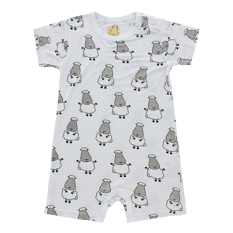 Romper Short Sleeve Big Sheepz White