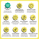 Bed-Time Buddy™ Big Sheepz Grey with Stripe, Polka Dot & Checkers tag Grey - Medium (size 18x38cm)