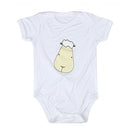 Short Sleeve Onesie Big Face White