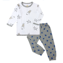 Pyjamas Set White Big Star & Sheepz + Blue Star
