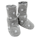 Booties Grey Polka Dot