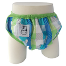 One Size Swim Diaper Checkers with Green Border