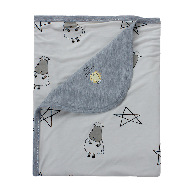 Double Layer Blanket Big Star & Sheepz Yellow - 36M