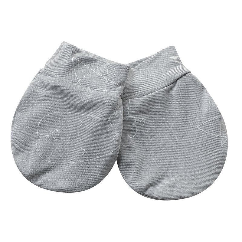 Mittens Cute Big Star & Head Grey