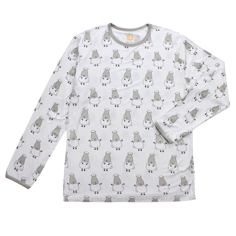 Unisex Long Sleeve Shirt White Big Sheepz