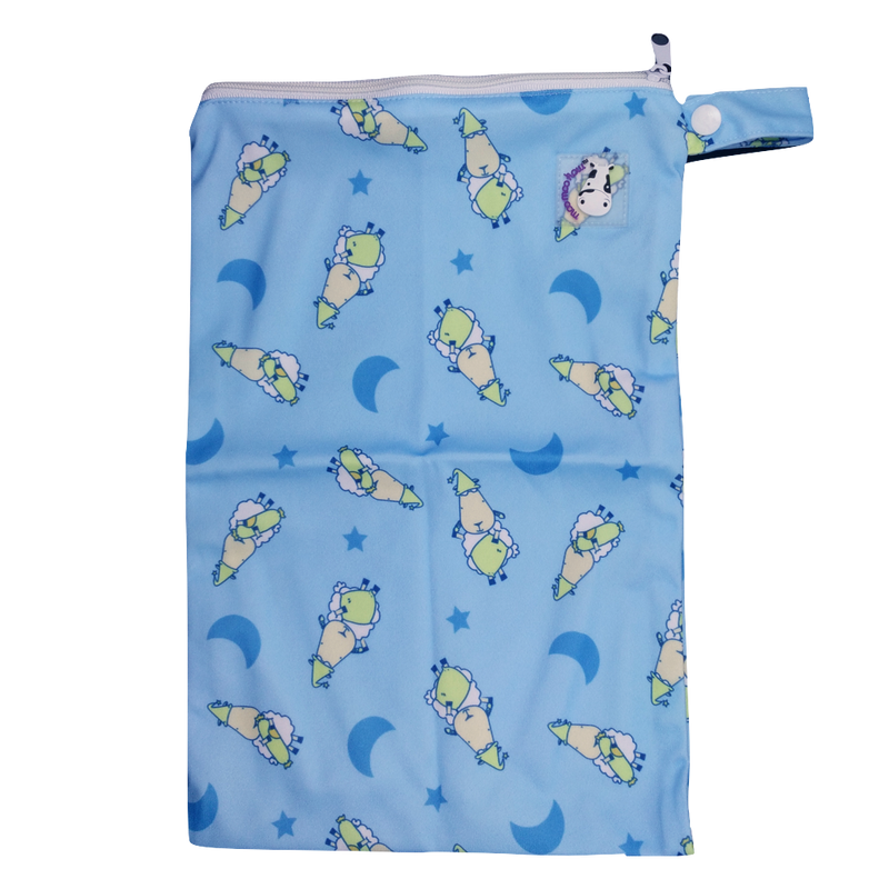 Wet Bag Medium - BaaBaaSheepz Blue