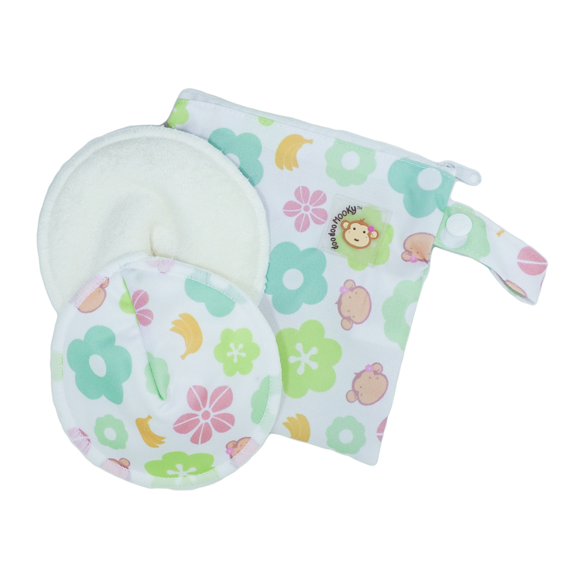DooDooMooky Bamboo Nursing Pad Mooky Flower 1 pair