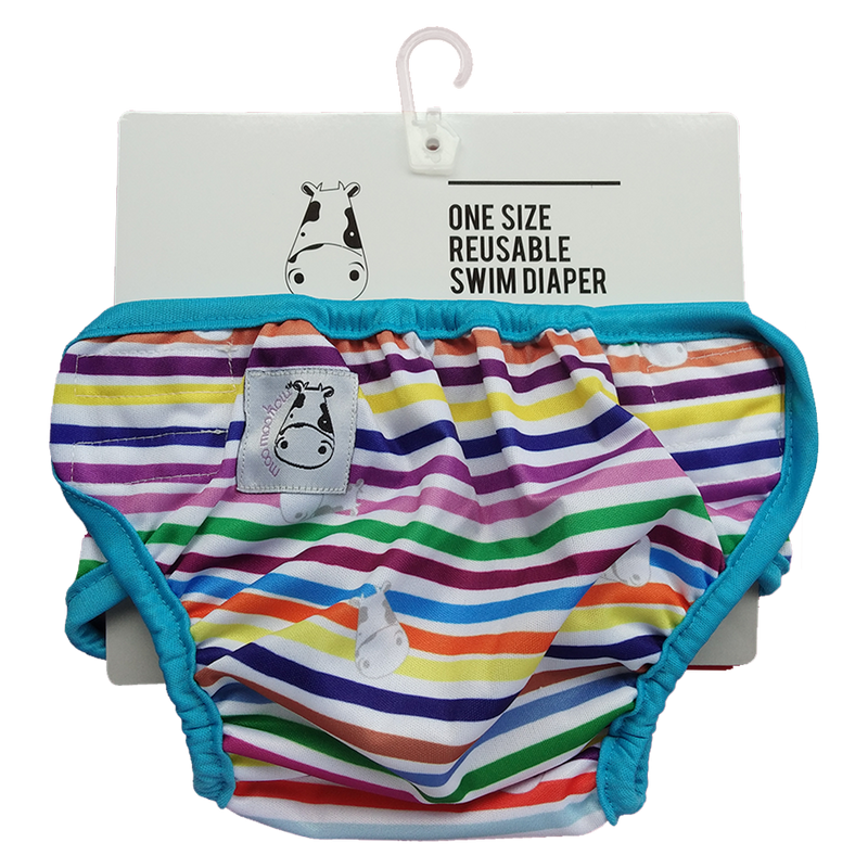 One Size Swim Diaper Rainbow