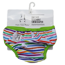 One Size Swim Diaper Rainbow with Green Border