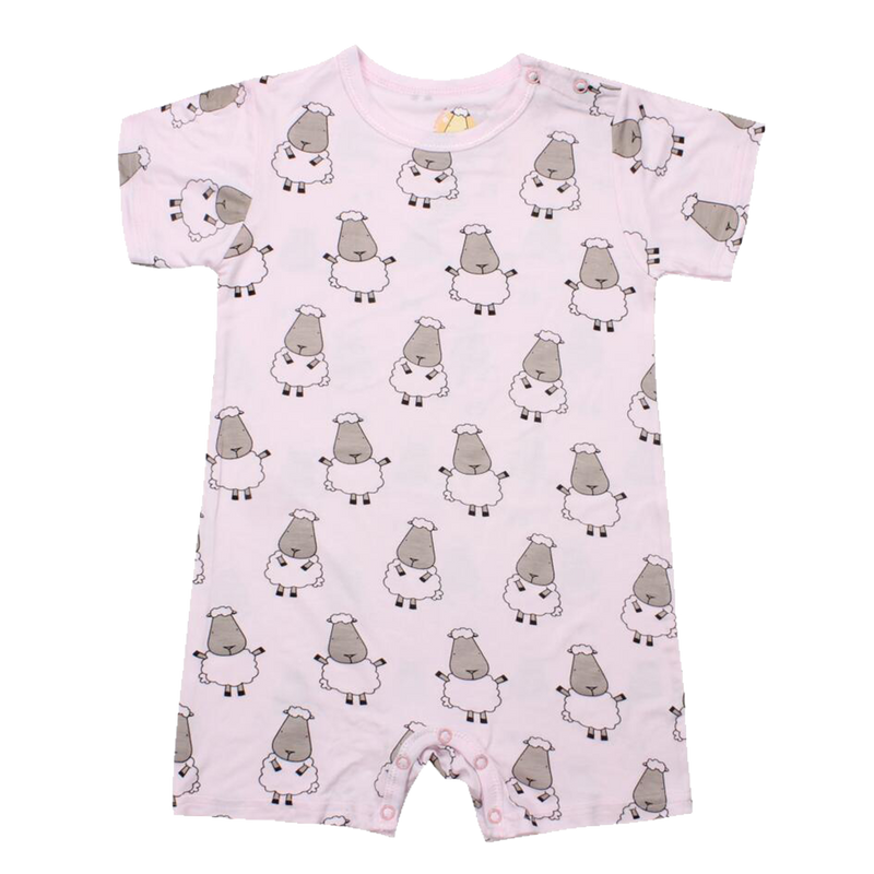 Romper Short Sleeve Pink Big Sheepz