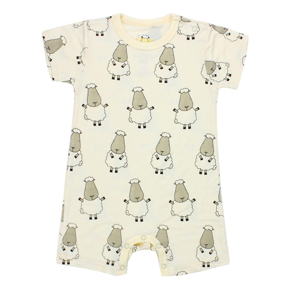 bamboo romper yellow