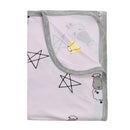 Single Layer Blanket Big Star & Sheepz Pink - 36M