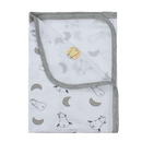 Single Layer Blanket Small Moon & Sheepz White - 36M