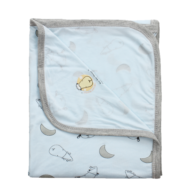 Single Layer Blanket Small Moon & Sheepz Blue - 36M