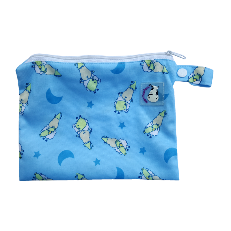 Wet Bag Small - BaaBaaSheepz Blue