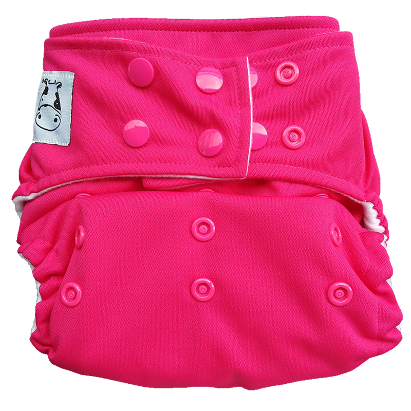 Cloth Diaper One Size Snap - Candy Pink