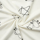 Unisex Short Sleeve T-Shirt Cute Big Star & Sheepz White