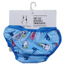One Size Swim Diaper Swim with Blue Border