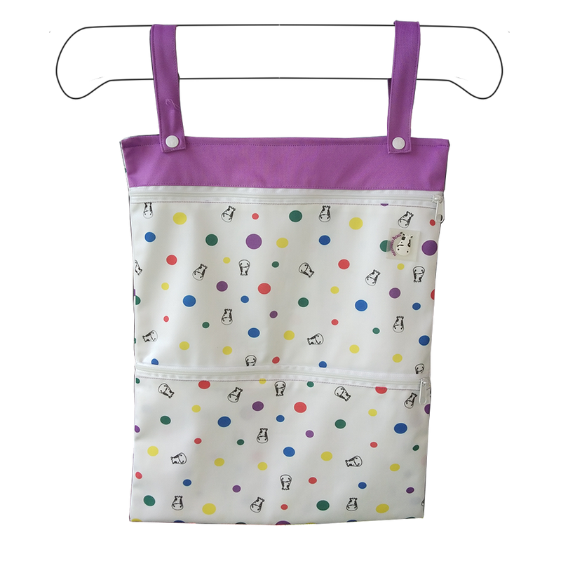 Wet Bag XL - Dot Dot Purple