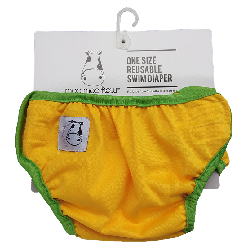 One Size Swim Diaper Yellow