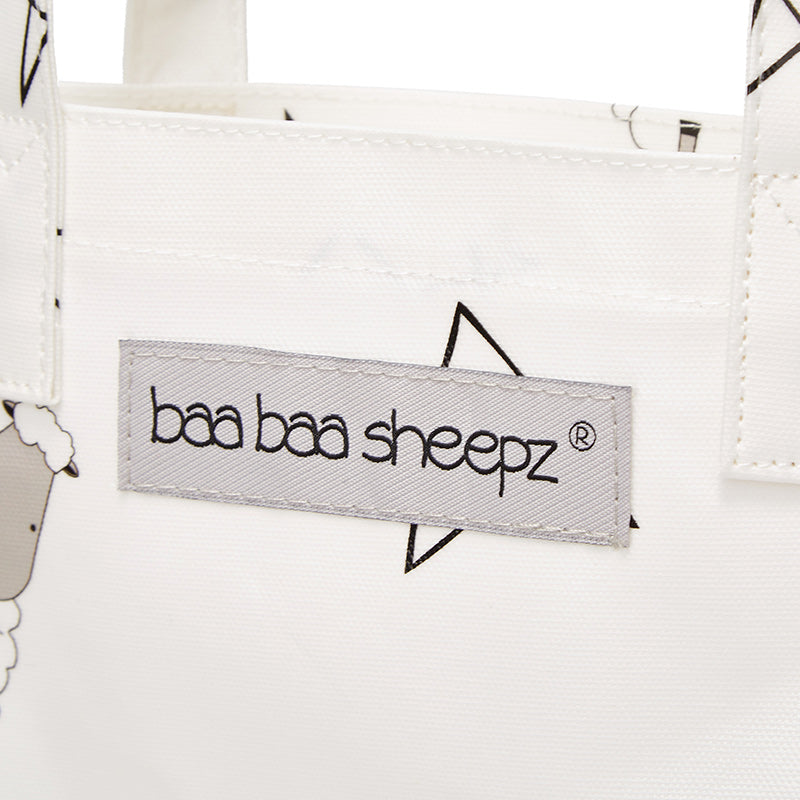 Baa Baa Sheepz Tote Bag Big Star & Sheepz White