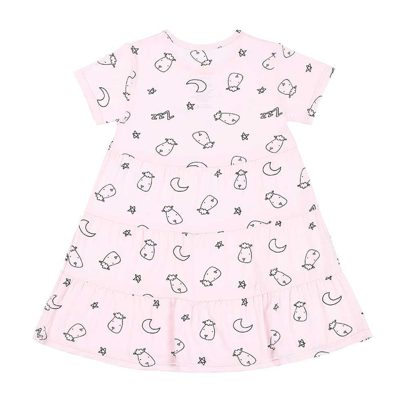 Tiered Dress Sweet Dreams Baa Baa Pink