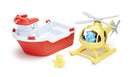 Green Toys Rescue Boat and Helicopter