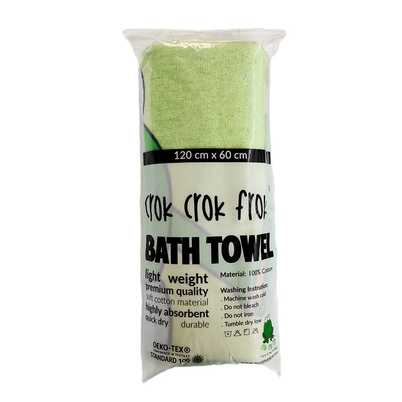 CrokCrokFrok Bath Towel Crok Papa - Apple Green with Blue - Small